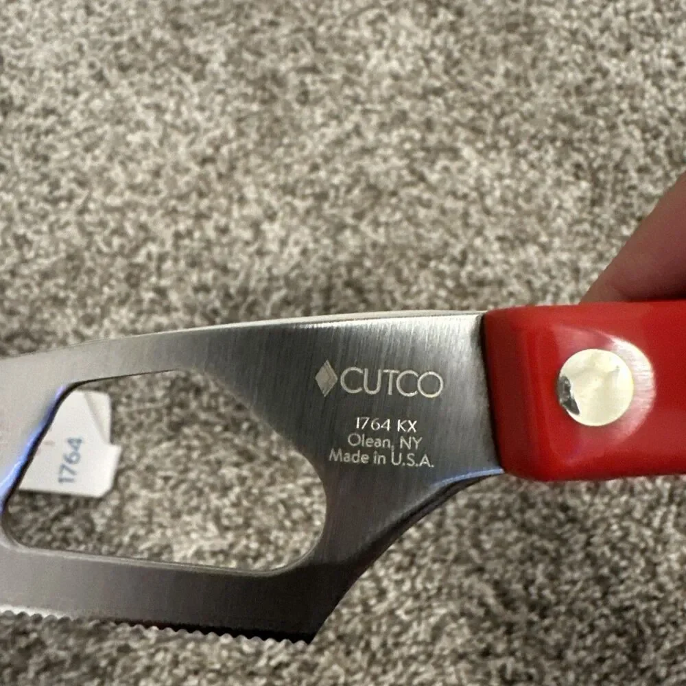 Cutco 1764 KS Traditional 5” Cheese Knife With Red Handle